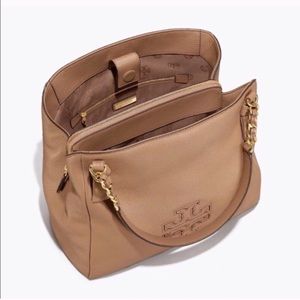 NWT TORY BURCH Harper Large camel tote +dustbag